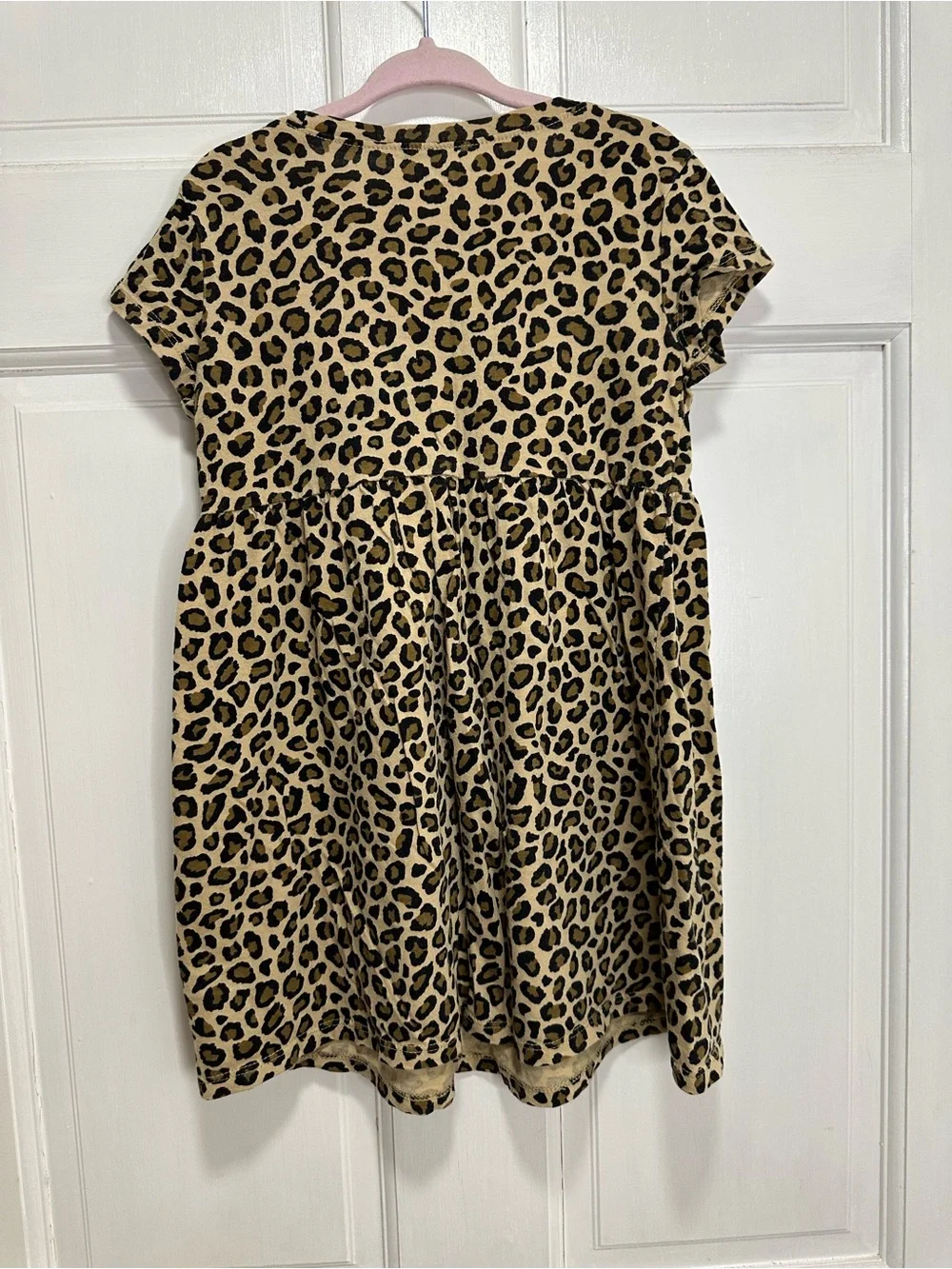 Old Navy Short Sleeve Leopard Dress Toddler Size 4T